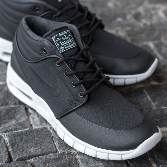 nike sb janoski max mid leather dark obsidian